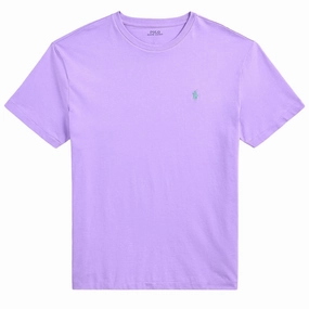 Limited Stock Alert Polo Ralph Lauren Custom Slim Crewneck T-Shirt Light Lilac