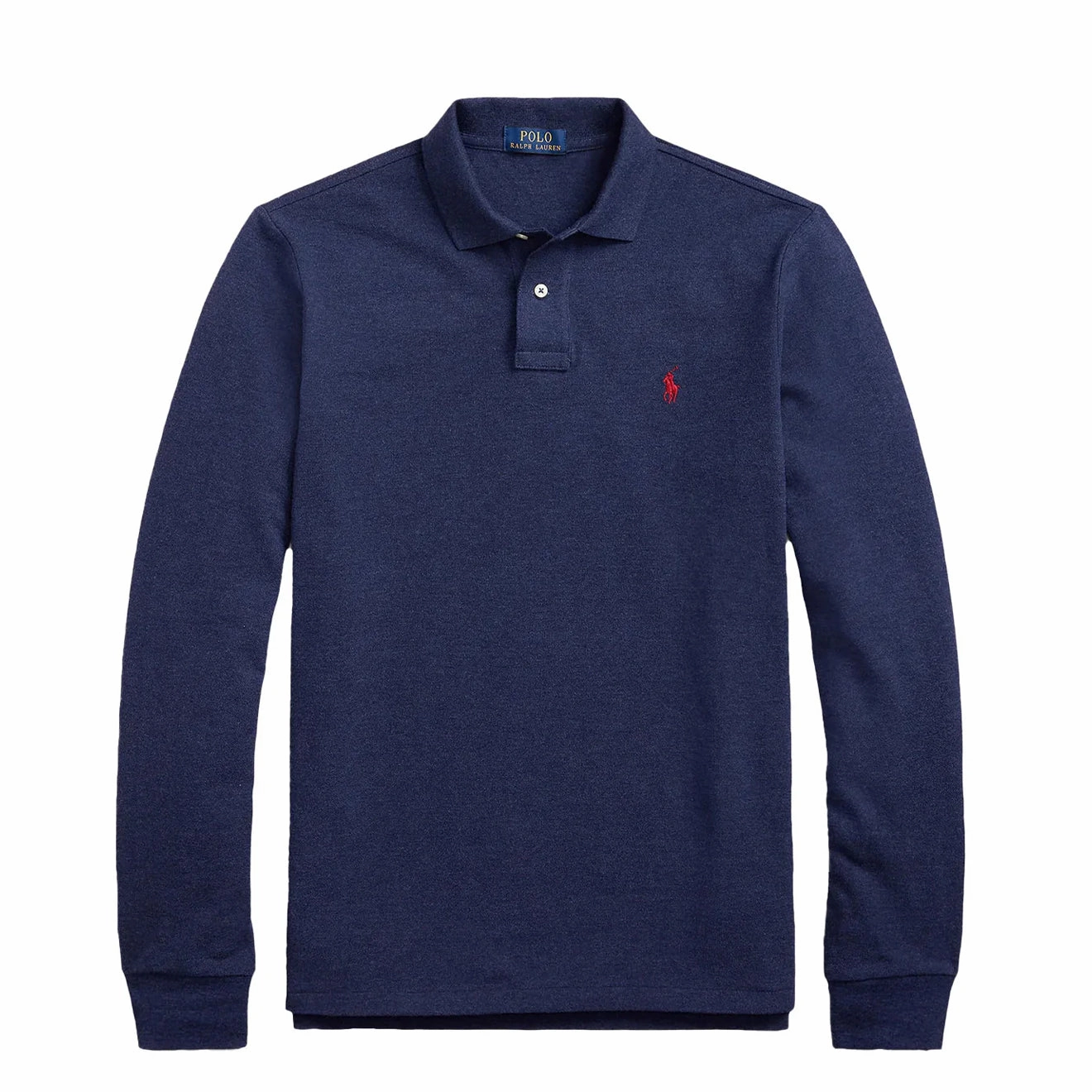 Polo Ralph Lauren Custom Slim Fit Ls Polo Spring Navy Heather Shop Smart Deals