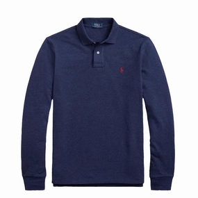 Polo Ralph Lauren Custom Slim Fit Ls Polo Spring Navy Heather Sweet Deal Today Shop Grab Now