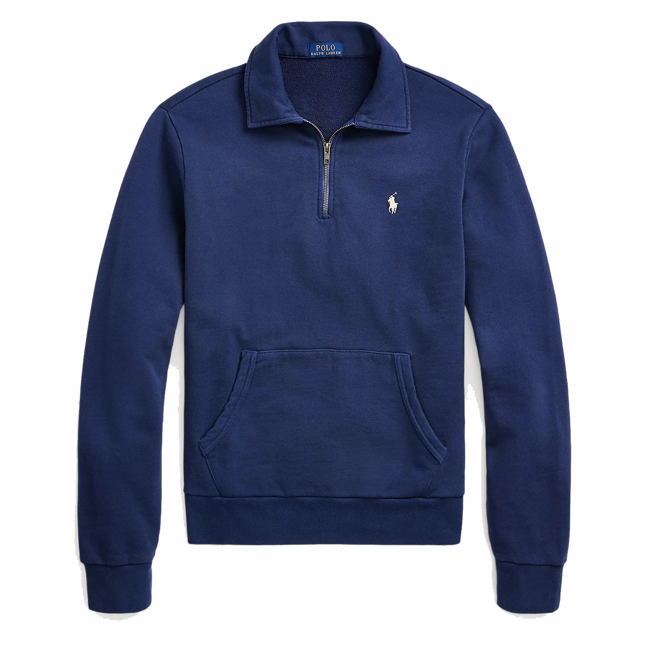 Sweet Deal Today Polo Ralph Lauren Loopback Fleece Quarter-Zip Sweatshirt Cruise Navy