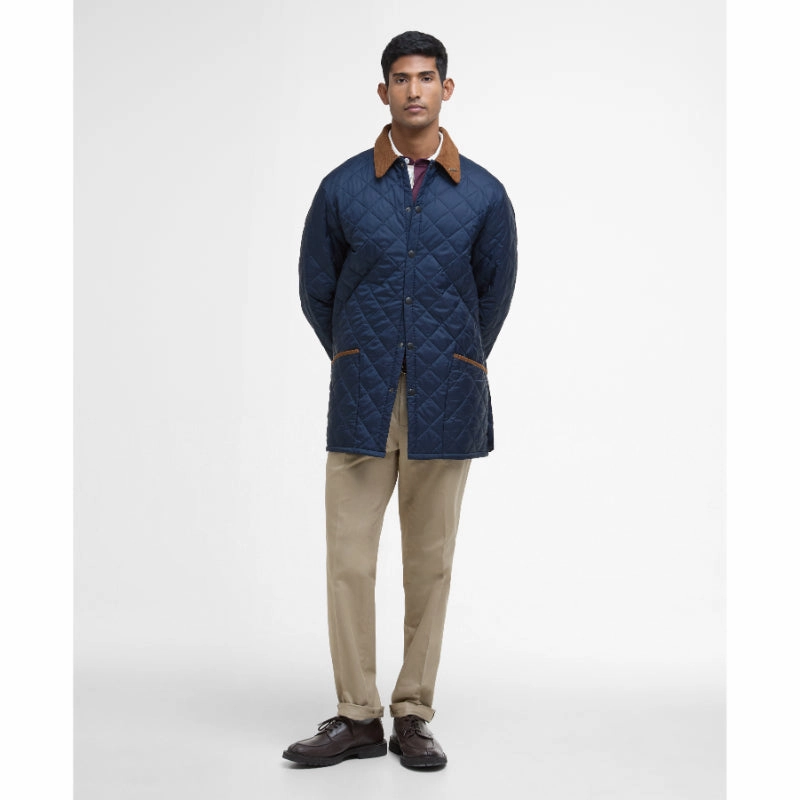 Barbour 30Th Anniversary Liddesdale Quilted Mens Jacket - Navy Hot Deals Today Grab It Fast