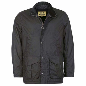 Dont Miss Todays Deal Barbour Hereford Mens Wax Jacket - Navy