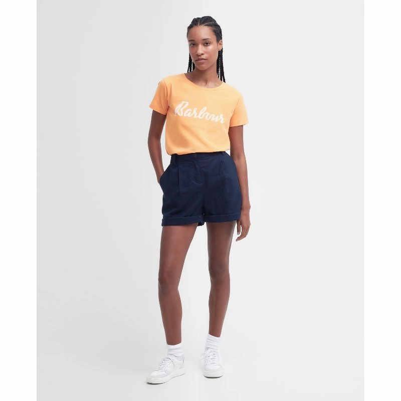 Weekend Sale Special Barbour Otterburn Ladies T-Shirt - Apricot Crush