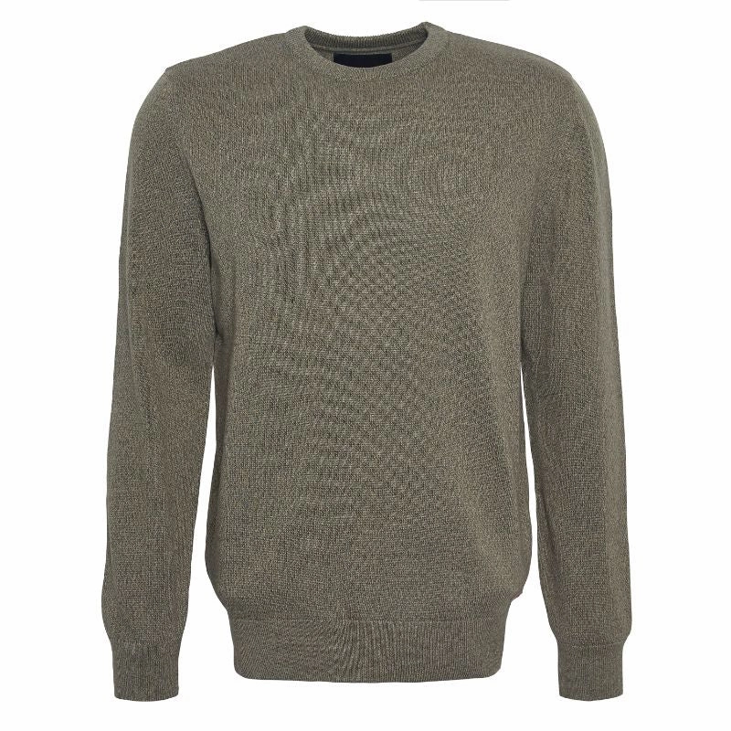 Flash Deal Today Mega Hot Offer Barbour Whitfield Crew Neck Mens Jumper - Olive