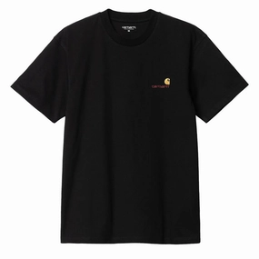 Big Clearance Event Limited Offer Alert Carhartt Wip American Script T-Shirt Black