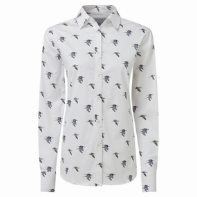 Special Offer Inside Schoffel Owen Williams Ladies Shirt - Curlew Print
