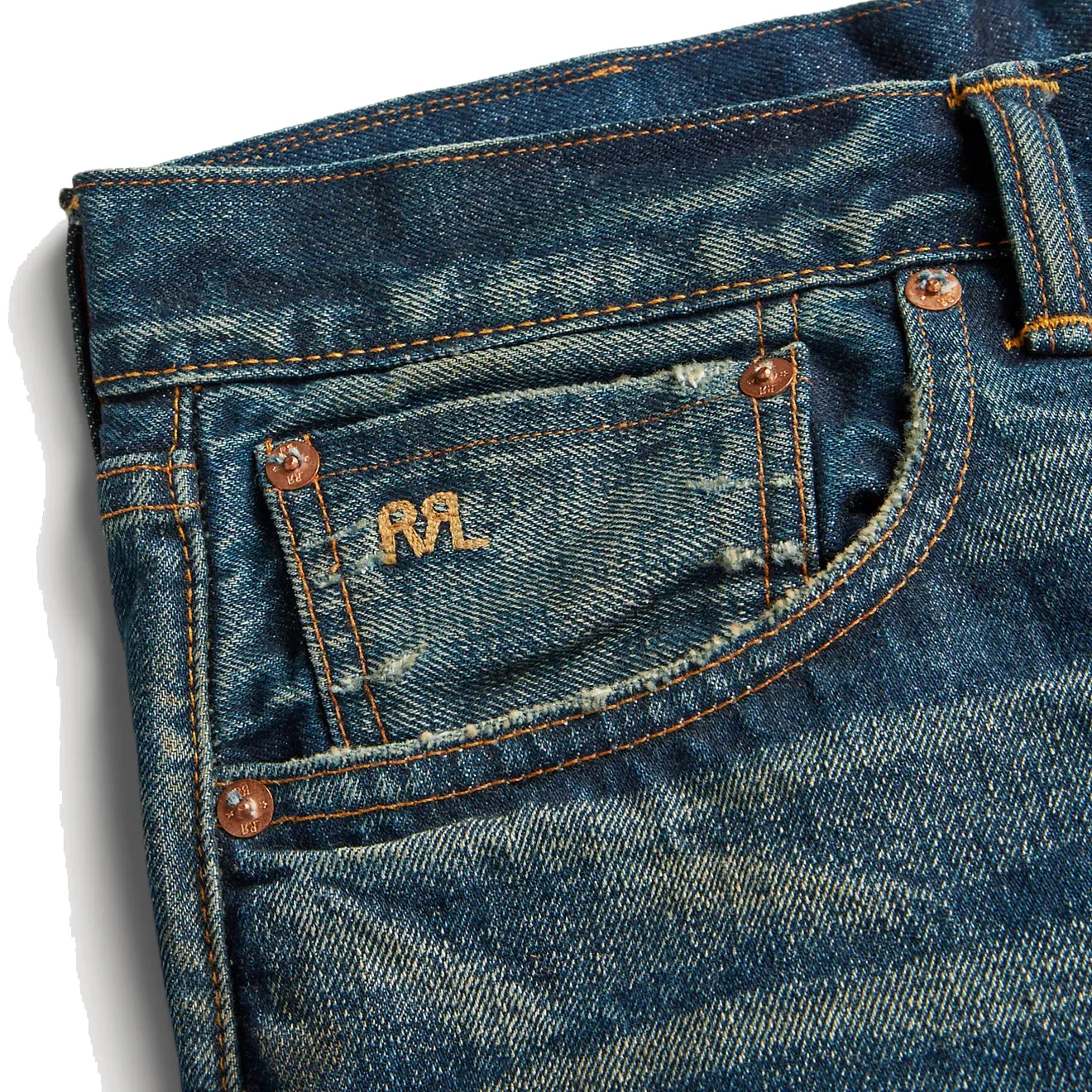 Shop Grab Savings Todays Special Savings Rrl By Ralph Lauren Straight Fit Hawley Selvedge Jean Hawley Wash