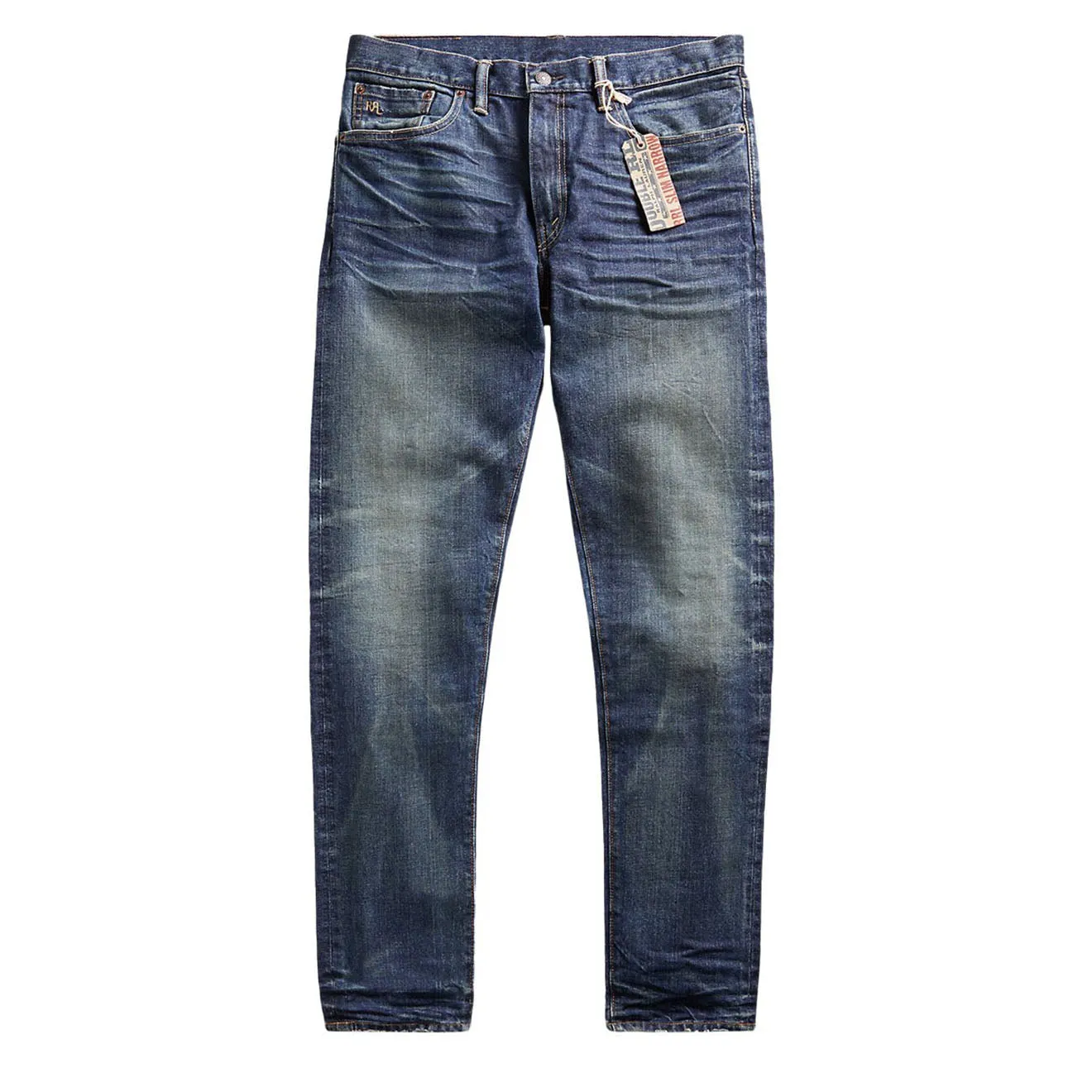 Rrl By Ralph Lauren Slim Narrow Fit Stretch Denim Blue Save Big Online