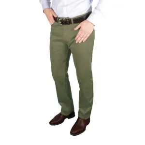 William Powell Cotton Mens Jeans - Forest Moss Limited Stock Offer