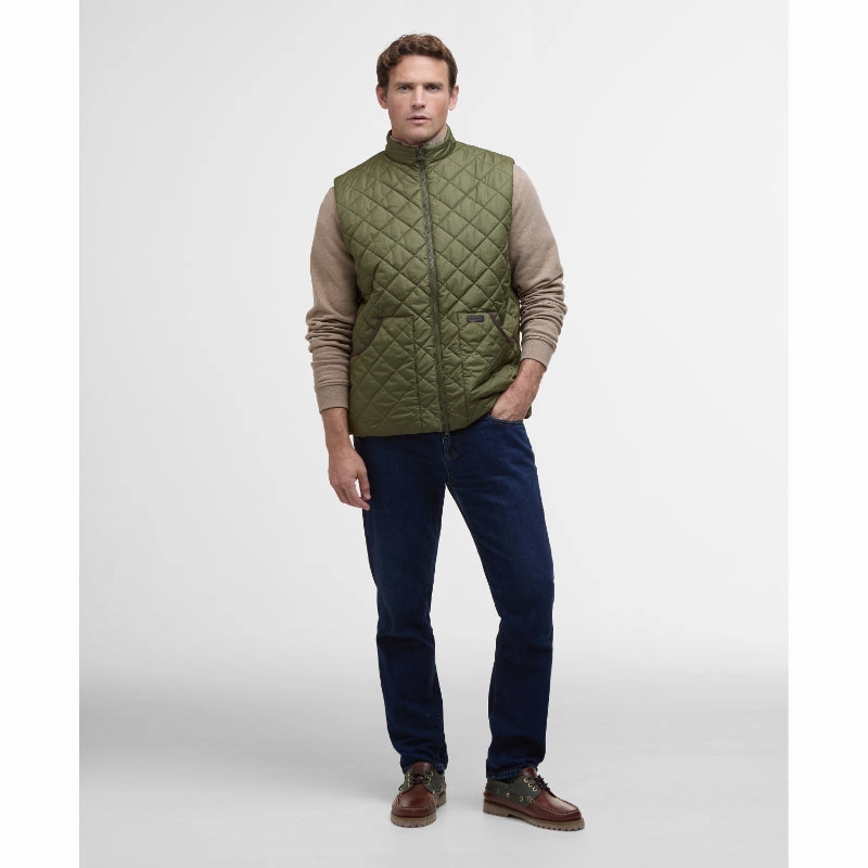 Barbour Chesterwood Mens Gilet - Dark Moss/Classic Big Savings Alert Trending Hot Picks