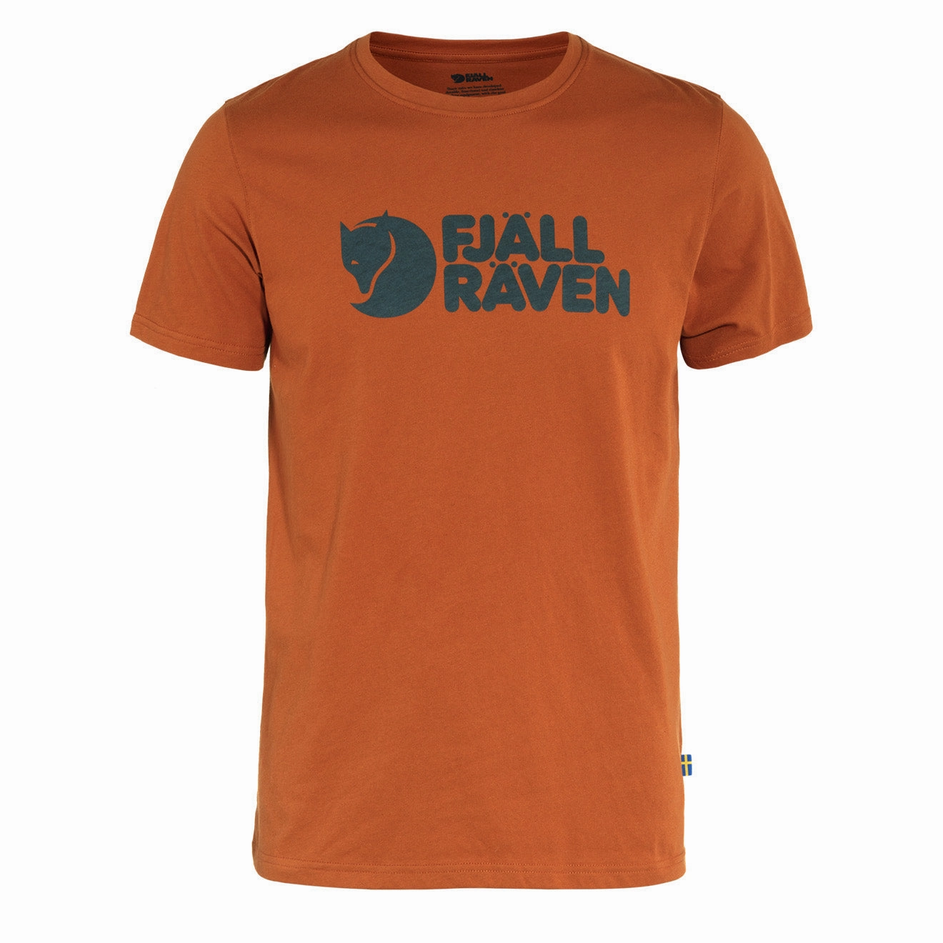 MustShop Sale Fjallraven Logo T-Shirt Terracotta Brown