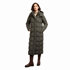 Holland Cooper Carrington Longline Ladies Coat - Dark Olive Exclusive Savings Event