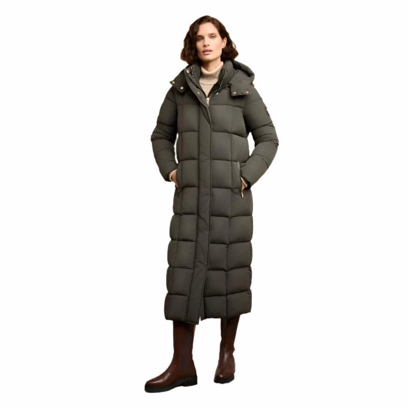 Holland Cooper Carrington Longline Ladies Coat - Dark Olive Exclusive Savings Event