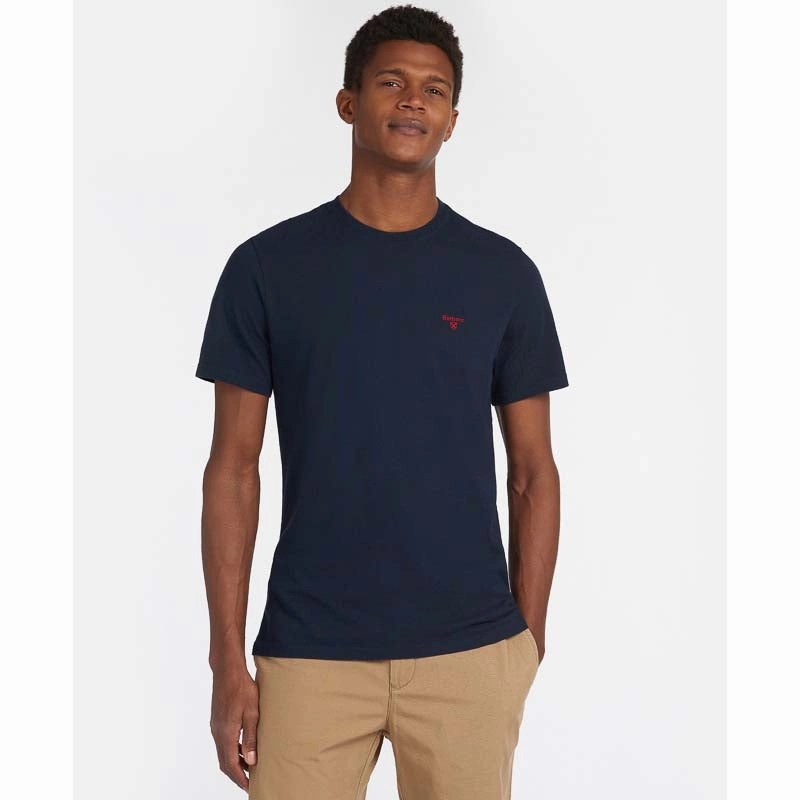 Hot Offer Frenzy Todays Trending Deals Barbour Essential Sports Mens T-Shirt - Navy