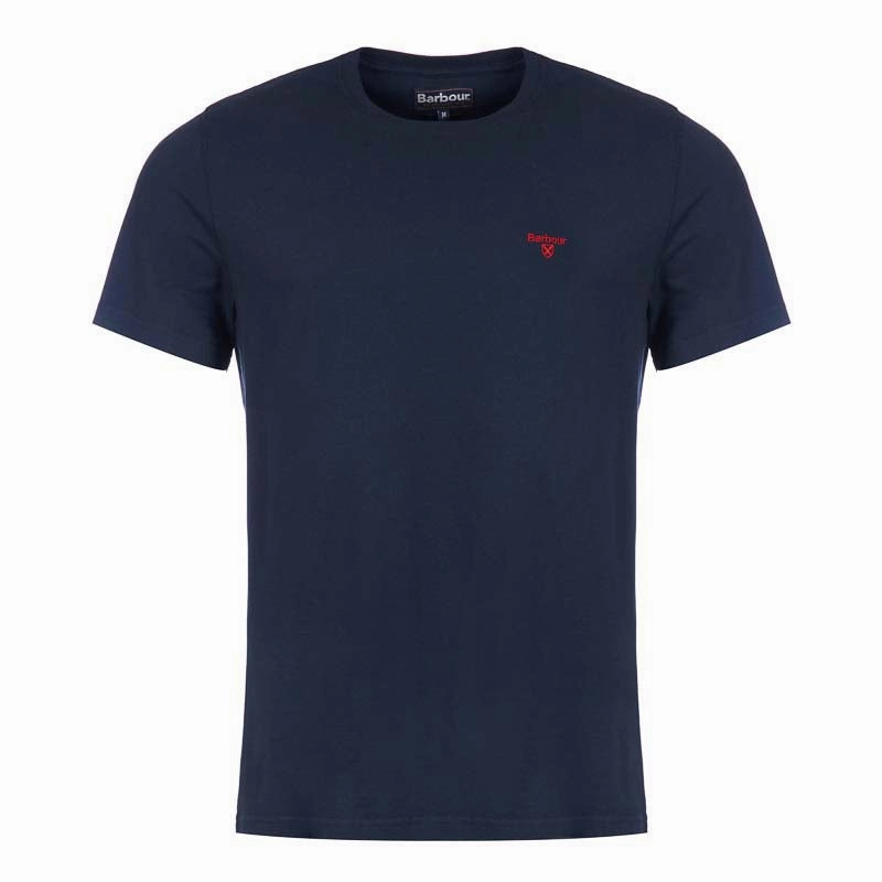 Barbour Essential Sports Mens T-Shirt - Navy Best Deal Today