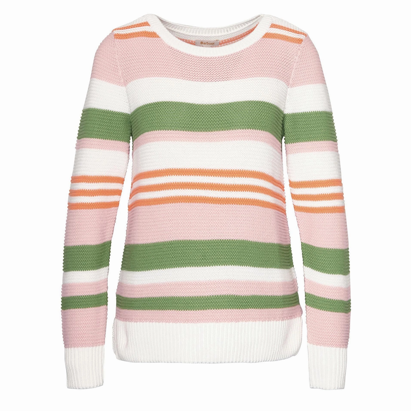 Barbour Womens Littlehampton Knitted Sweater Multi Stripe Trending Hot Deal