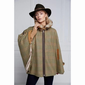 Holland Cooper Chiltern Ladies Tweed Cape - Leveret Hot Sale Frenzy Today Only Savings