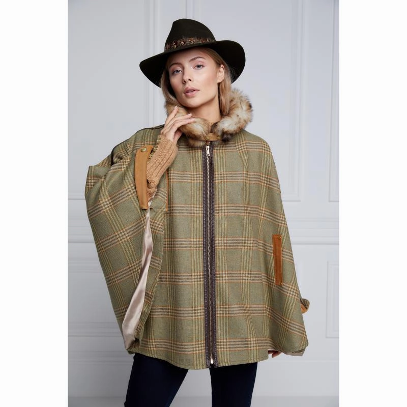 Holland Cooper Chiltern Ladies Tweed Cape - Leveret Hot Sale Frenzy Today Only Savings