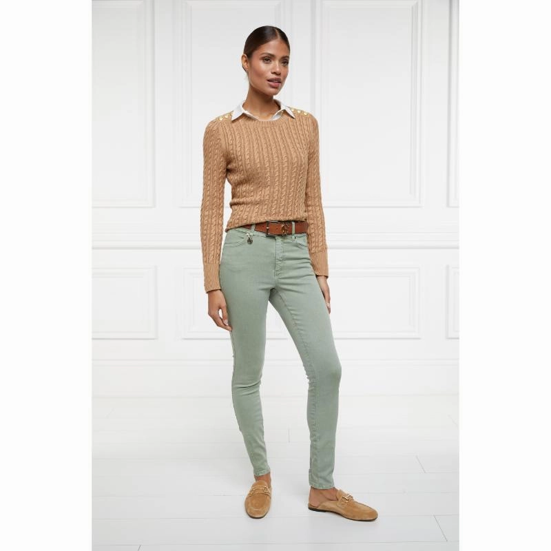 Holland Cooper Ladies Jodhpur Jeans - Sage Exclusive Online Deal Online Exclusive Offer