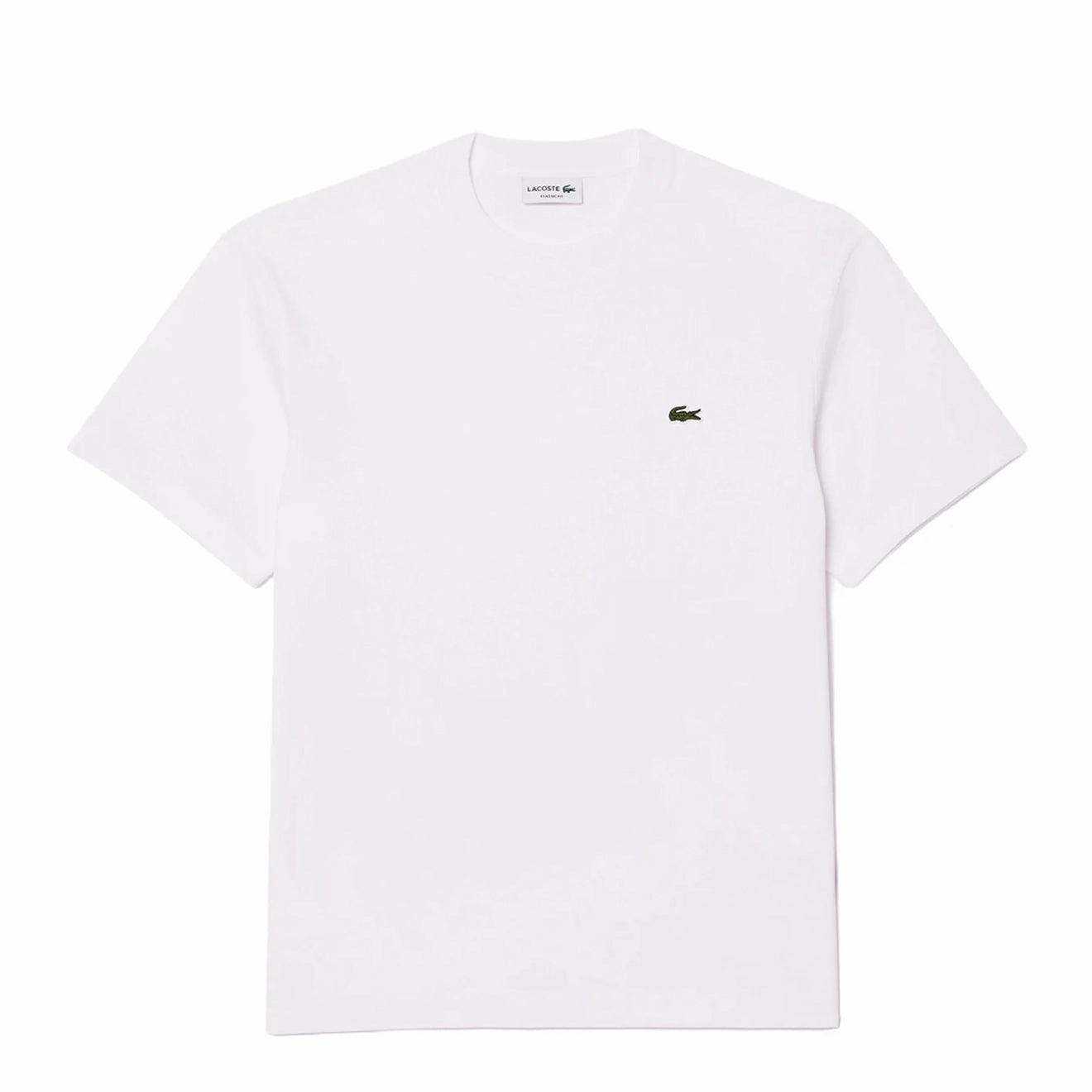 Lacoste Classic Fit Cotton Jersey T-Shirt White Limited Time Discount