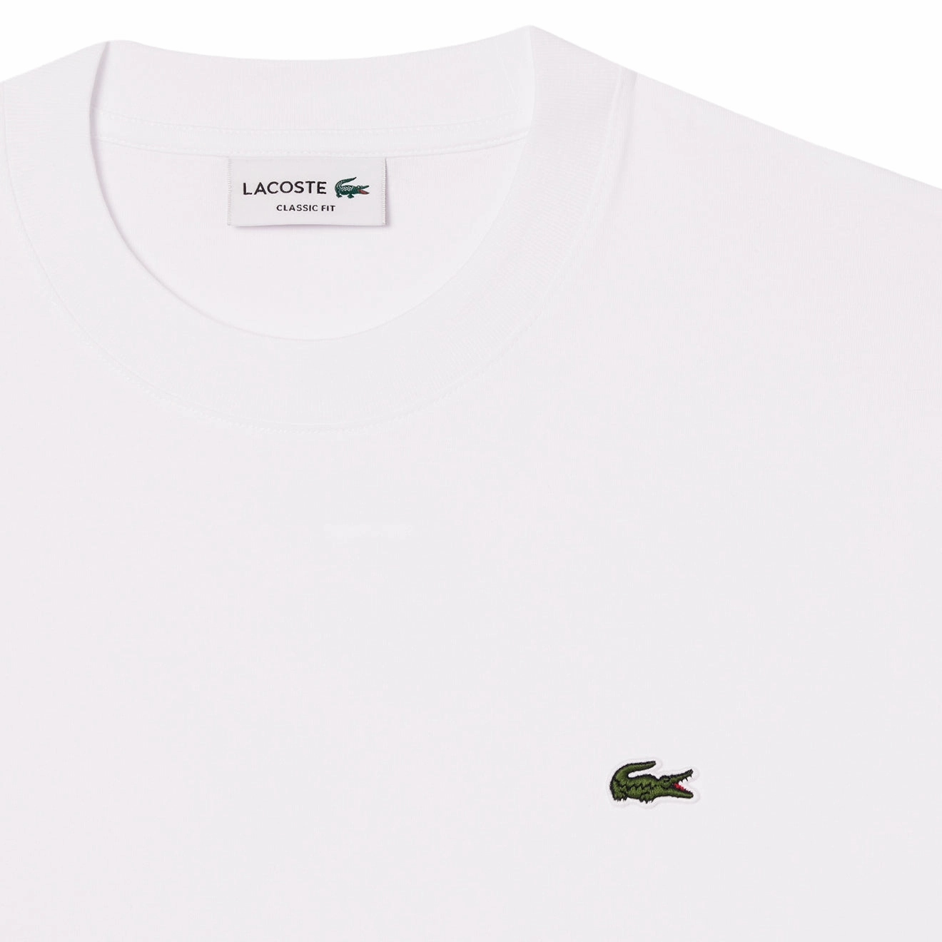 Exclusive Holiday Deal Lacoste Classic Fit Cotton Jersey T-Shirt White