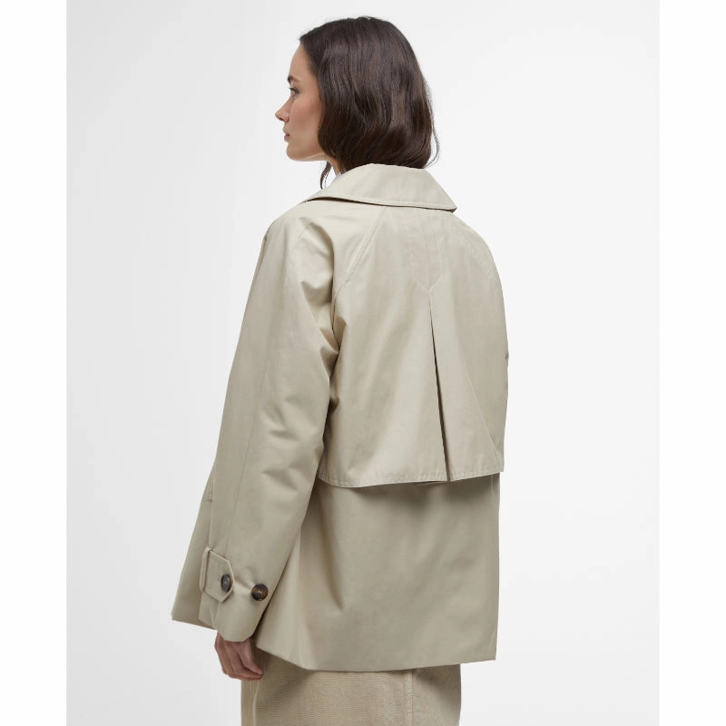 Barbour Maisy Ladies Showerproof Jacket - Light Sand/Safari Tartan Grab the Deal Now Clearance Event Alert