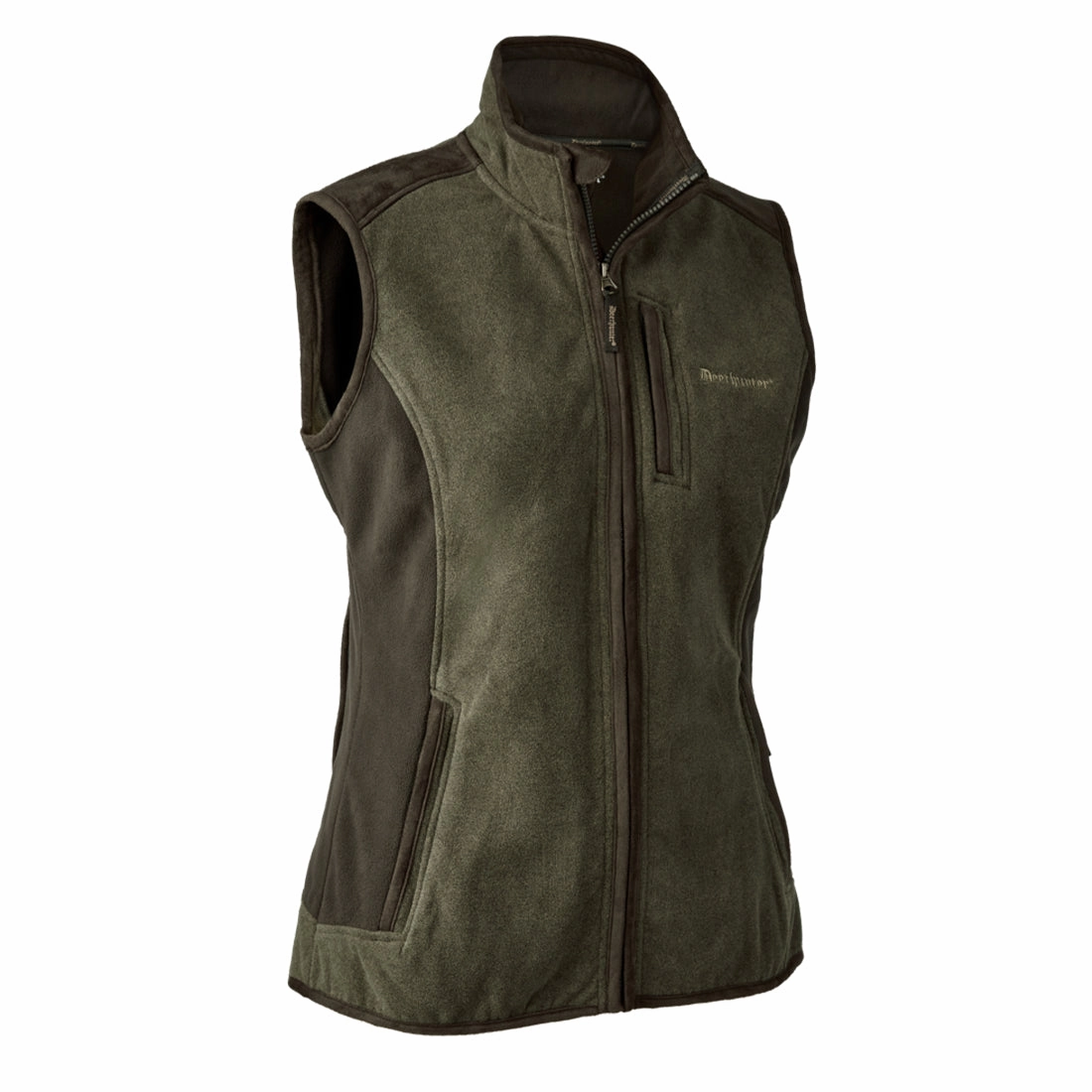 Exclusive Online Offer Gift Ideas Galore Deerhunter Womens Pam Bonded Fleece Waistcoat Graphite Green Melange
