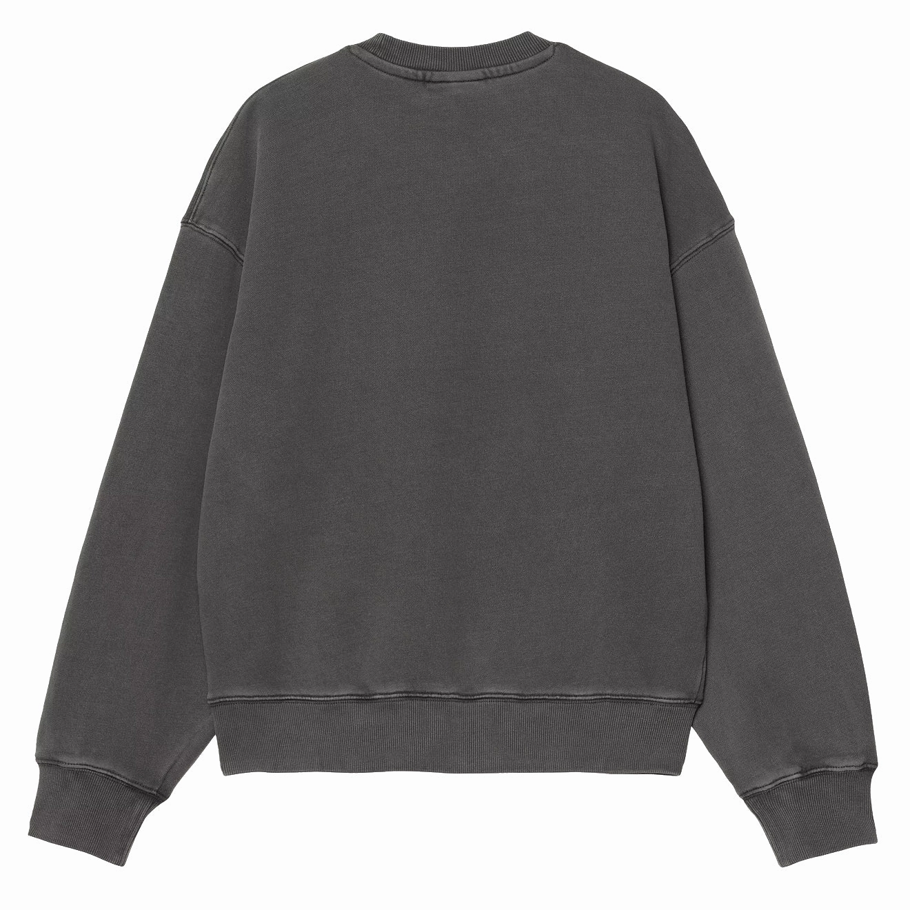 Carhartt Wip Womens Nelson Sweatshirt Graphite Garment Dyed Shop the Best Deals