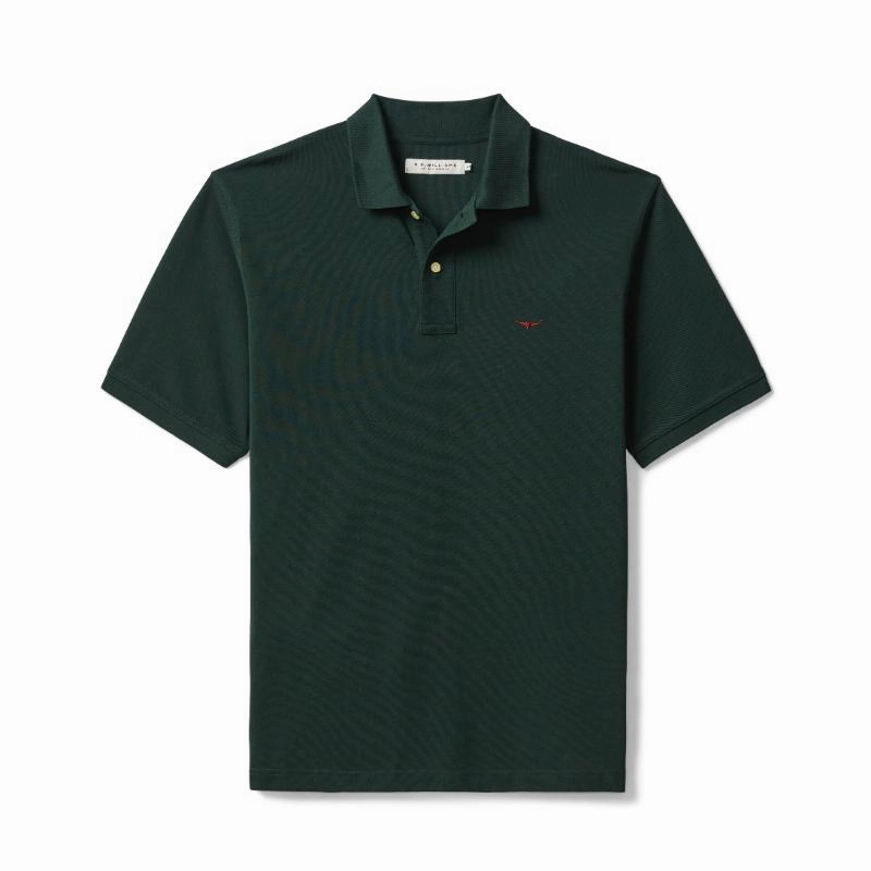 Online Exclusive Deal R.M.Williams Rod Mens Polo Shirt - Pine
