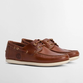 Barbour Wake Leather Mens Boat Shoe - Cognac Limited Time Hot Deal