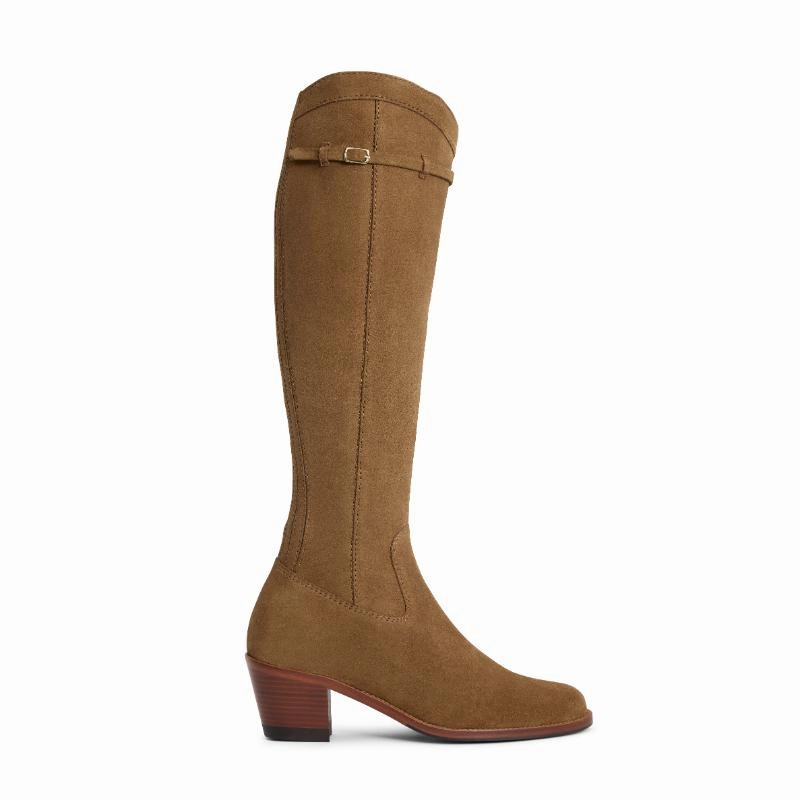 Fairfax & Favor Heeled Kimberley Ladies Suede Boot - Tan Special Deal Frenzy Weekend Sale Special
