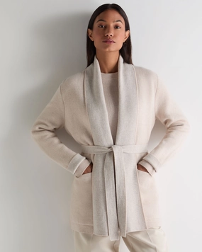 Women'S Milano Cashmere Cardigan Ecru White MustHave Steals Big Savings Event