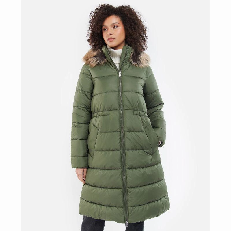 Big Savings Today Barbour Francesca Ladies Quilted Jacket - Winterpine/Mono Tartan