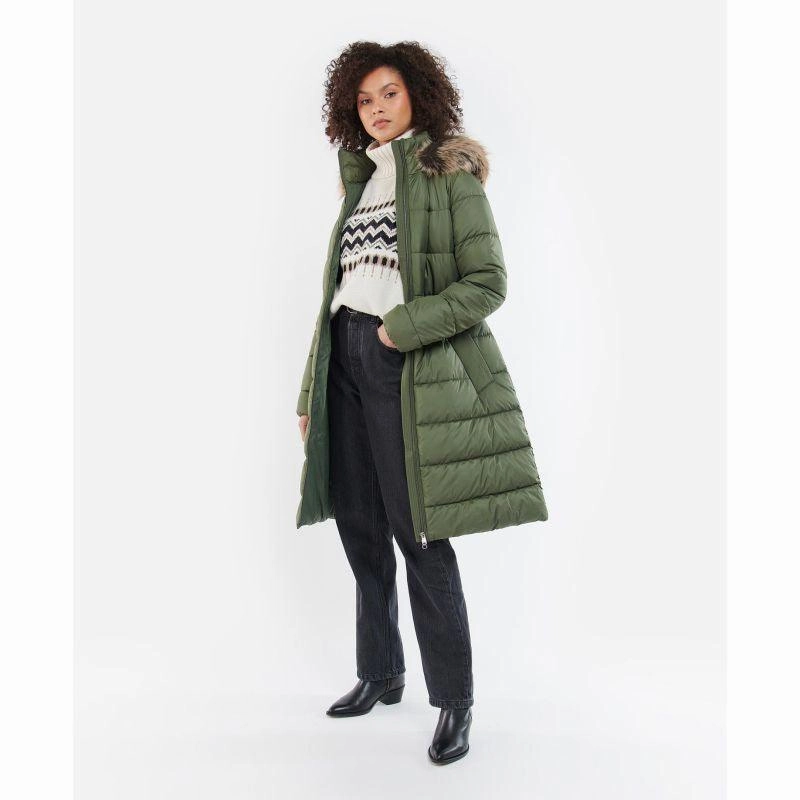 Barbour Francesca Ladies Quilted Jacket - Winterpine/Mono Tartan Price Drop Alert Weekend Sale Special