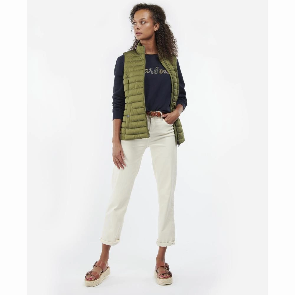 Today Only Steal Barbour Morwick Ladies Quilted Gilet - Dark Moss