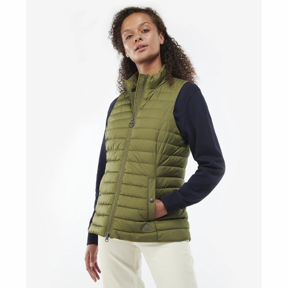 Barbour Morwick Ladies Quilted Gilet - Dark Moss Online Exclusive Steal