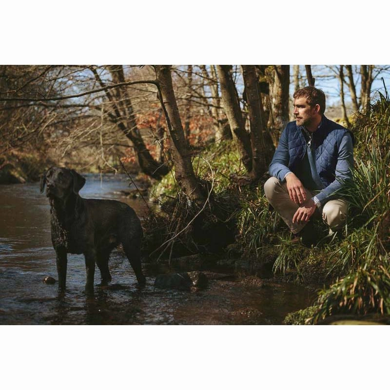 Big Savings Alert Barbour Whitfield Half Zip Mens Jumper - Navy