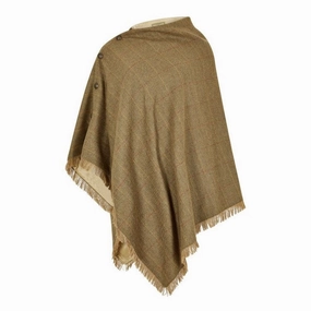 Perfect Gift Offer GiftWorthy Sale Dubarry Hazelwood Ladies Tweed Poncho - Elm