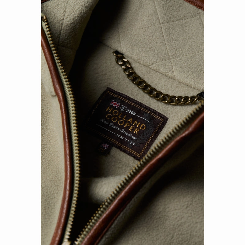 Holland Cooper Country Longline Ladies Fleece Jacket - Sage Big Savings Today Hot Deals Today