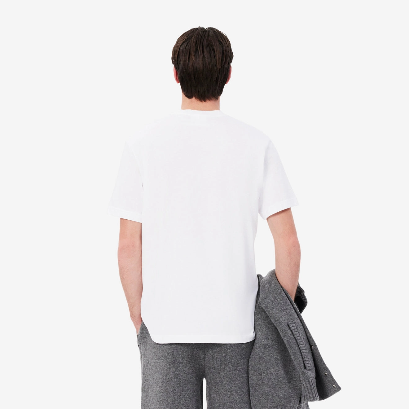 Weekend Sale Special Best Price Online Lacoste Cotton T-Shirt With Breast Pocket White
