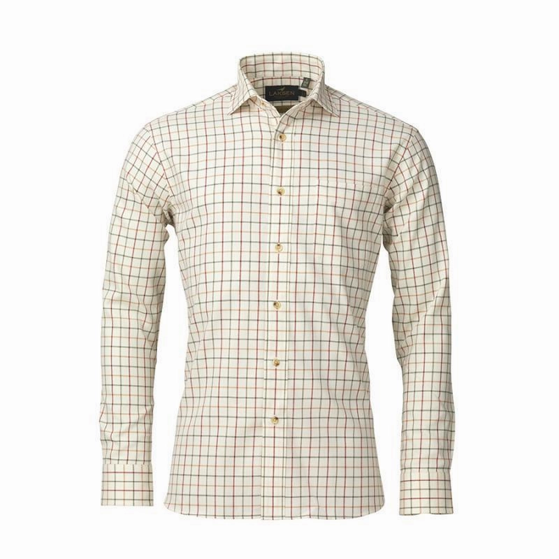 Todays Hot Savings Weekend Specials Laksen Abraham Mens Tattersall Shirt - Green/Red