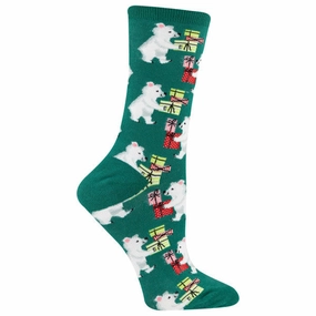 Todays Hot Savings Women'S Bears With Gifts Crew Socks