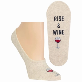 Hot Deal Alert Women'S Liner Socks Rise & Wine