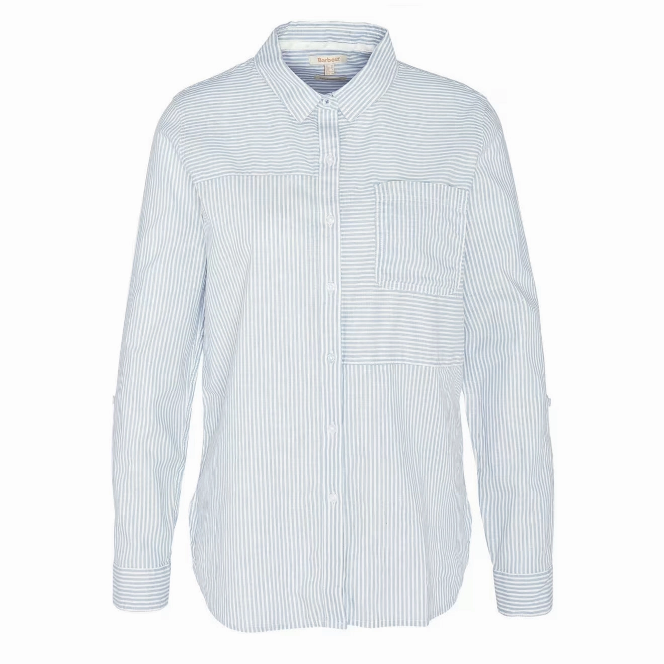 Barbour Womens Beachfront Shirt Chambray Stripe Sweet Deal Inside