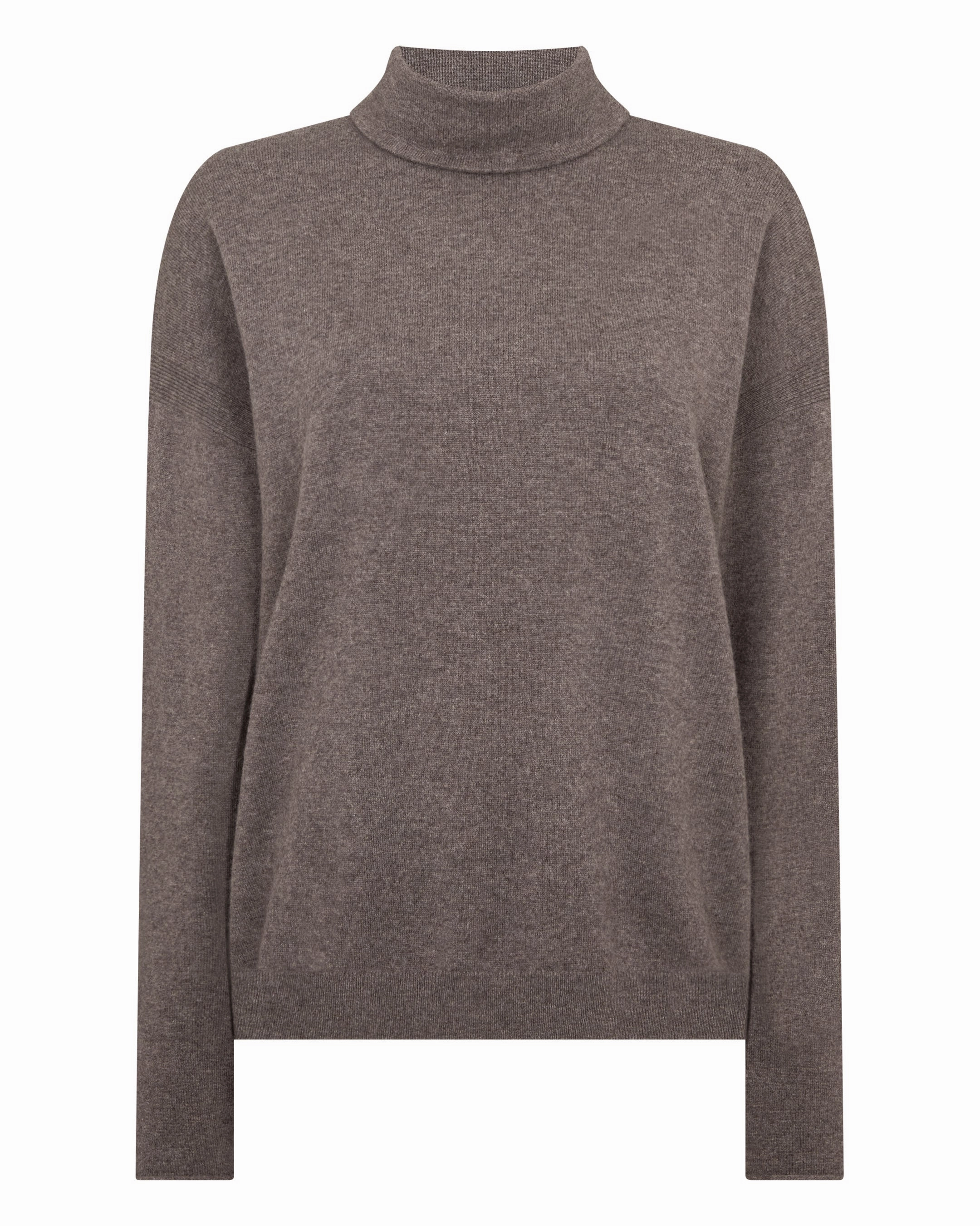 EndofWeek Deals Price Drop Alert Women'S Victoria Turtle Neck Cashmere Jumper Otter Brown