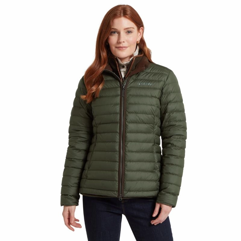 Hot Savings Alert Schoffel Hambleton Down Ladies Jacket - Woodland