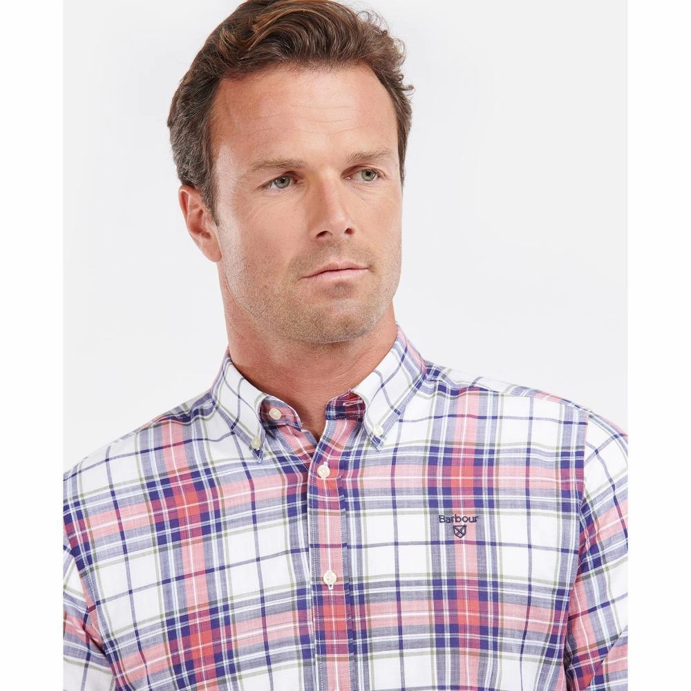 Barbour Blakelow Tailored Mens Shirt - Whisper White Special Offer Inside