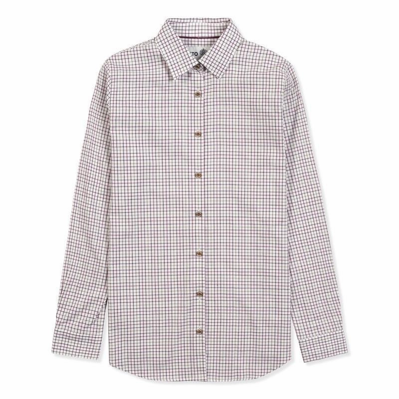 Dont Miss Big Savings Musto Ladies Country Shirt - Berry Check