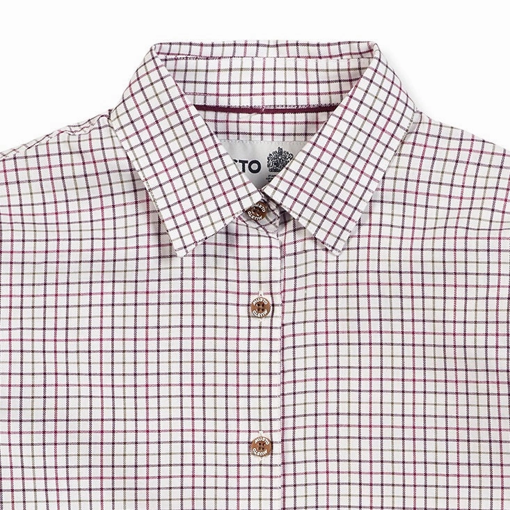 Save Big Today Musto Ladies Country Shirt - Berry Check