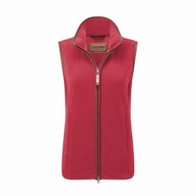 Hot Picks Today Schoffel Lyndon Ladies Fleece Gilet - Pomegranate